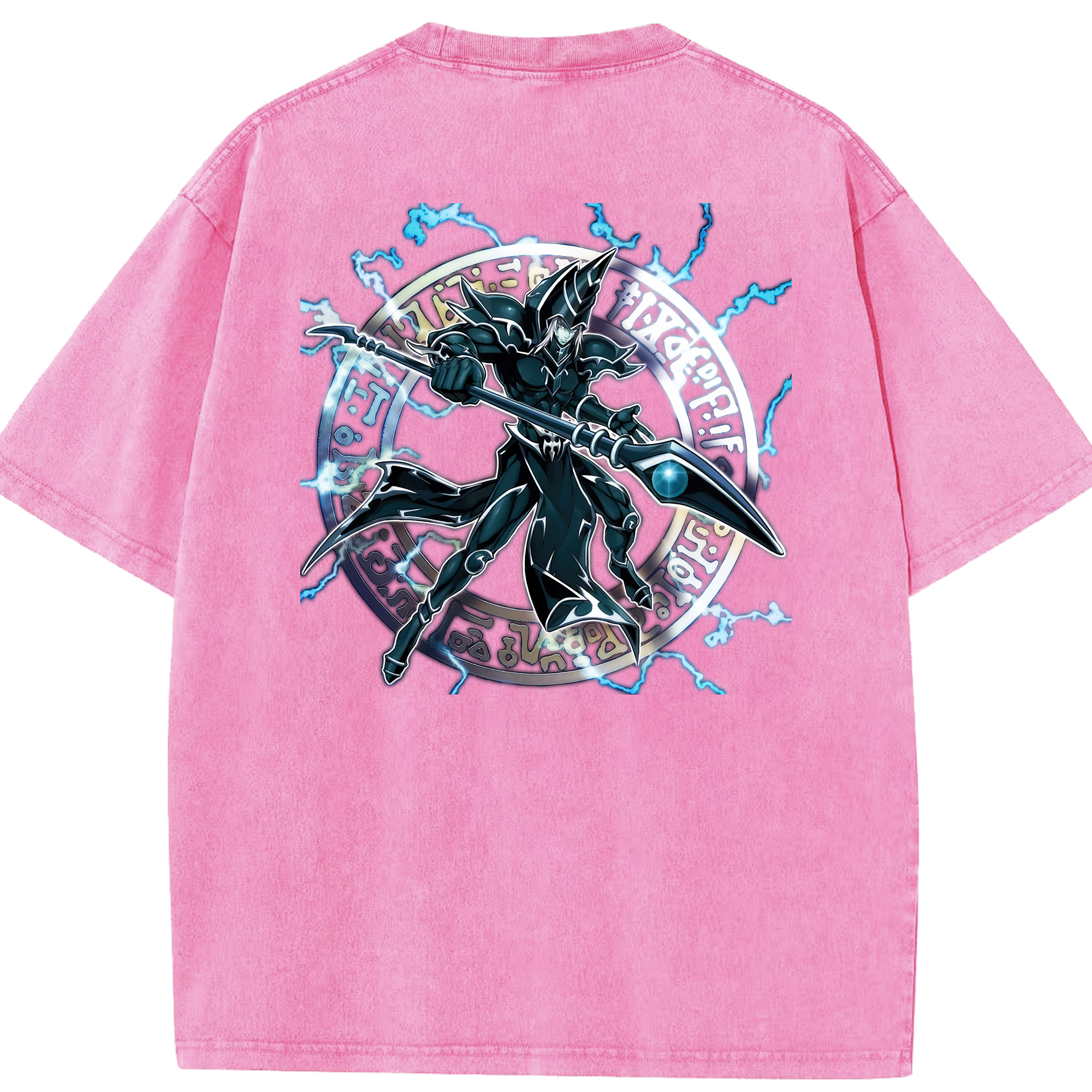 （画像用） 遊☆戯☆王 Yu-Gi-Oh! 綿100% ヴィンテージ風 半袖Tシャツ（背面プリント）